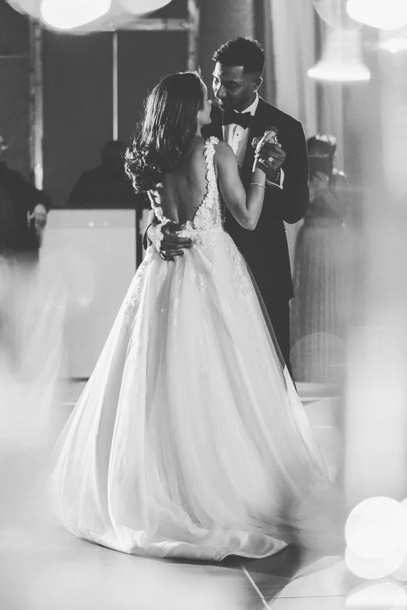 Alexandra, An A-line lace gown with 3D flowers and a six-metre veil